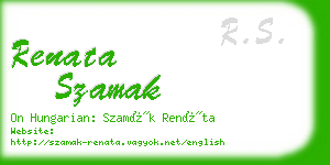 renata szamak business card
